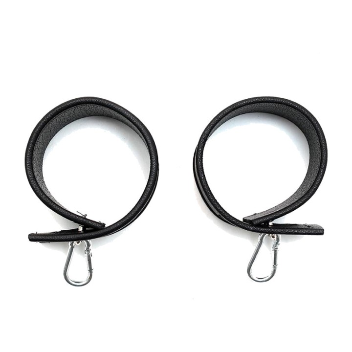 BONDAGE PLAY Kožená pouta s kolíkovým zapínáním R7635