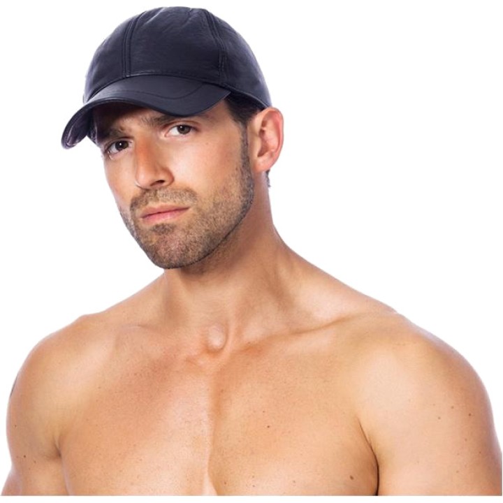 BONDAGE PLAY Gorra de pell sintètica ajustable R7496