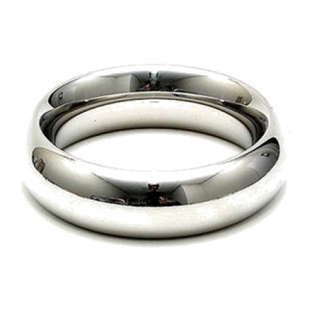 anillo donut de acero pulido para el pene