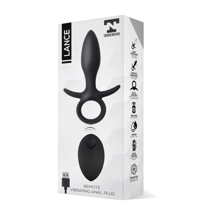 TARDENOCHE Plug anal vibrante avec télécommande LANCE T-118