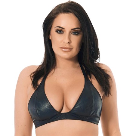 soutien-gorge en cuir à nouer autour du cou