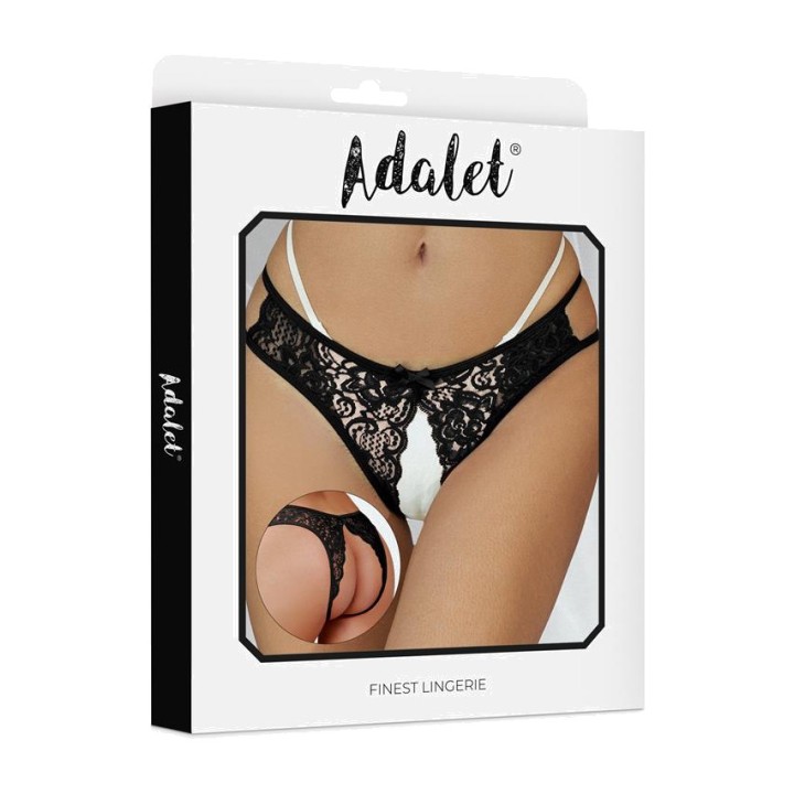 ADALET LINGERIE Csipkés bugyi nyitott ágyékkal HOPE A-852VAR