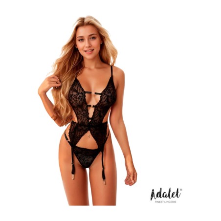 babydoll de renda com cinta-liga daisy