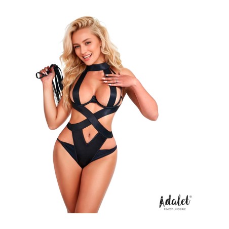 bodysuit med breda band och choker leah