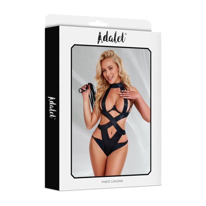ADALET LINGERIE Body com alças largas e choker LEAH A-588VAR