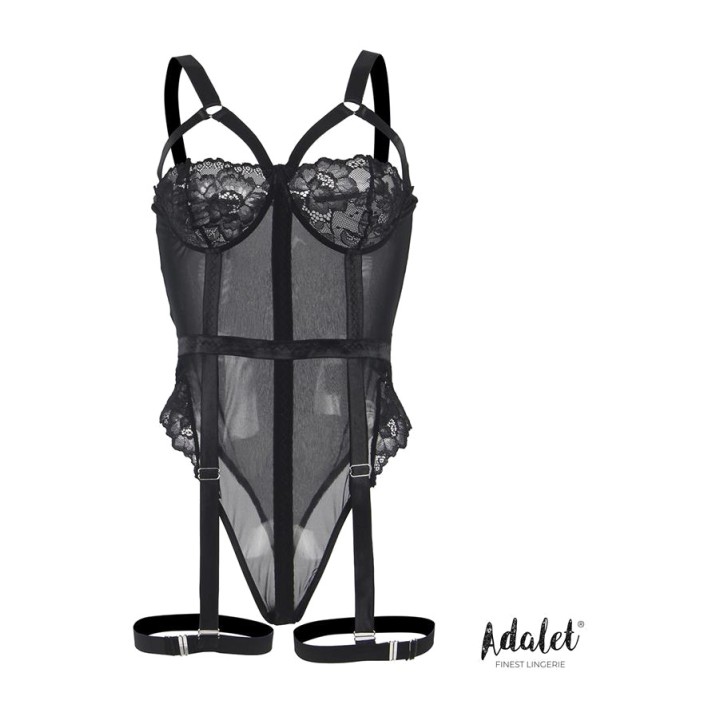 ADALET LINGERIE Body com cinta-liga e ligas ARIANA A-353VAR