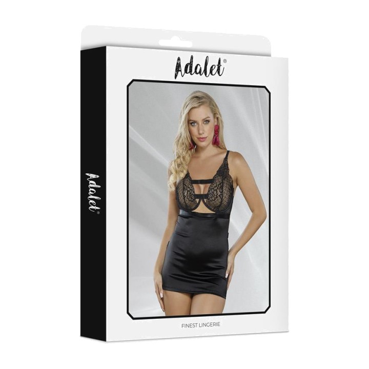 ADALET LINGERIE Babydoll de renda com costas abertas VICKY