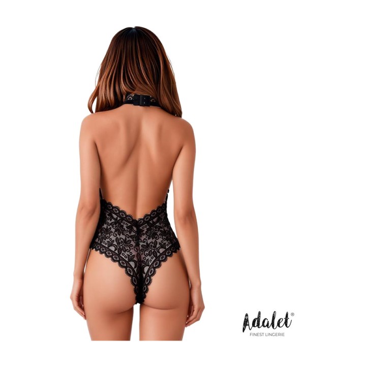 ADALET LINGERIE Bodysuit i spets med halterneck KATE