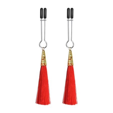 pinces à tétons avec pompons glamour