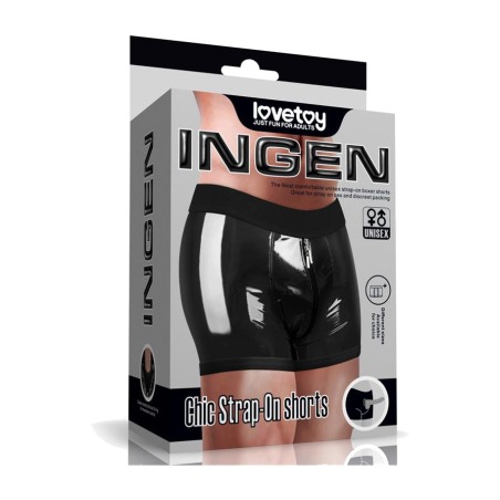 unisex boxer strap-onhoz, cipzárral ingen chic