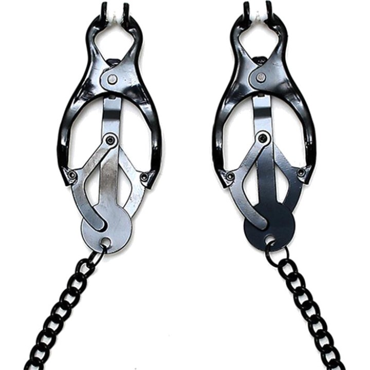 BONDAGE PLAY Pinces à tétons papillon avec chaîne R8168