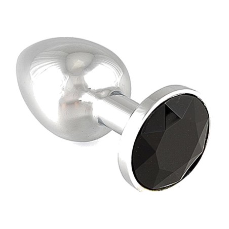 plug anal din oțel cu bijuterie 5.7 cm