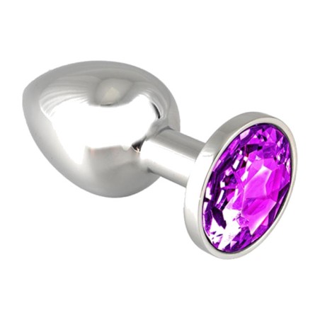 análny kolík z ocele s drahokamom 5.7 cm