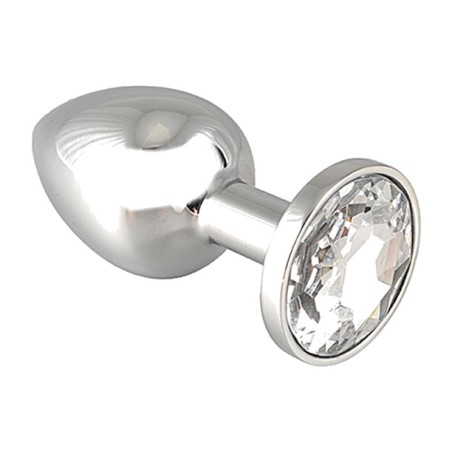 plug anale in acciaio con gioiello 5.7 cm