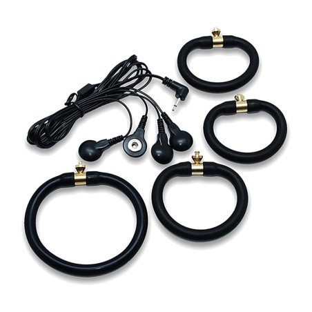 set de 4 anells retallables per al penis d'electroxoc