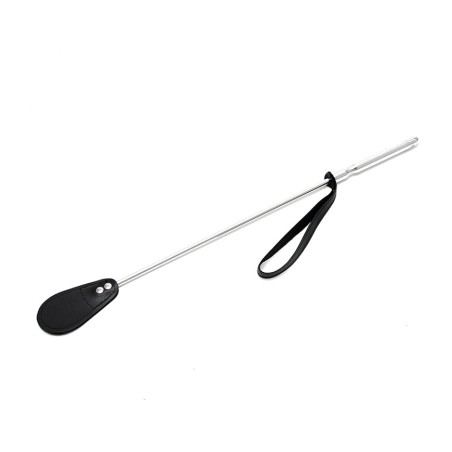 aluminium and leather riding crop 60 cm
