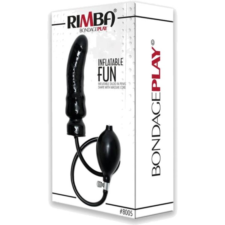 BONDAGE PLAY Nafukovací latexový dildo s pumpou R8005