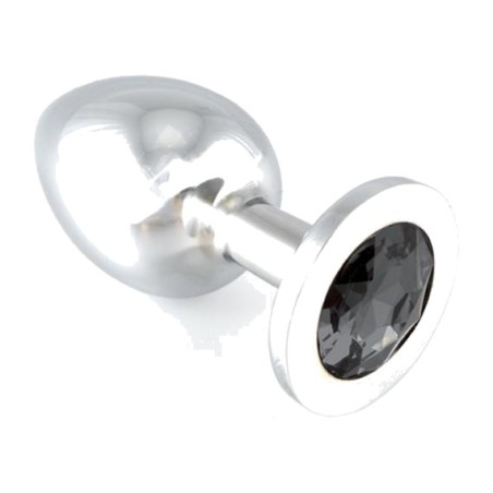 jekleni analni čep z draguljem 9.7 cm