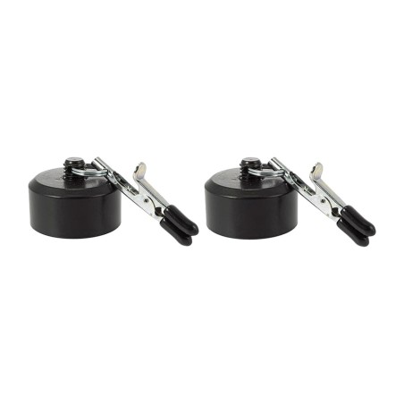 pinces à tétons avec poids cylindriques en fer 2 x 200 g 100 gr