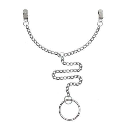 nippelklemmen mit kette und penisring 50 mm