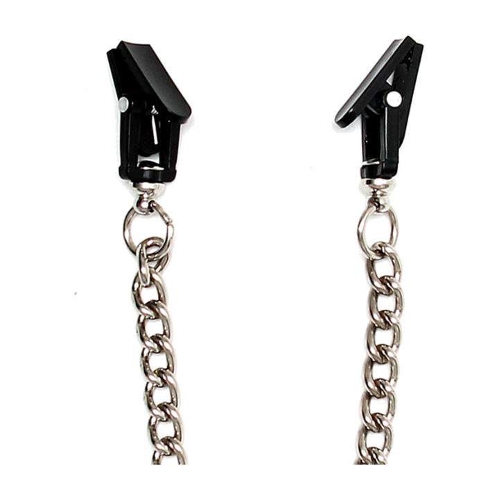 BONDAGE PLAY Pinces de cocodril per als mugrons amb cadena