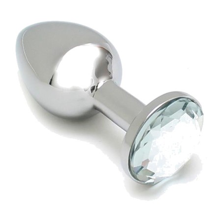 plug anal din metal cu bijuterie sofia 9 x 3,5 cm