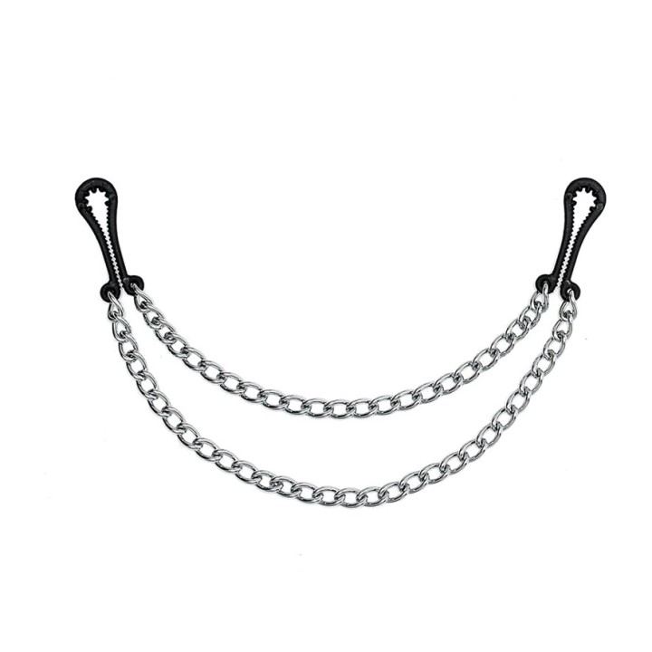 BONDAGE PLAY Pinces metàl·liques per als mugrons amb cadena