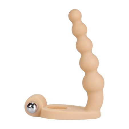 stimulateur anal à boules vibrant ultra soft bead 6.5"