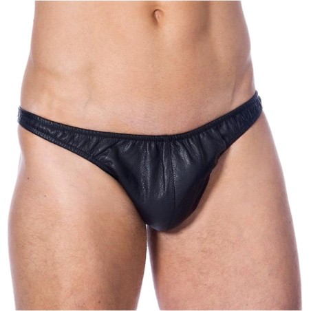 herren-lederslip aus elastischem leder slips
