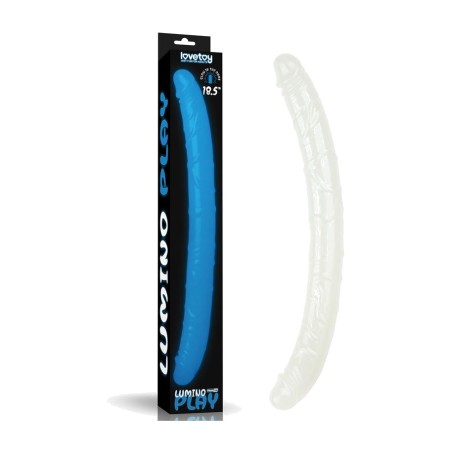 double dildo phosphorescent lumino-18.5"