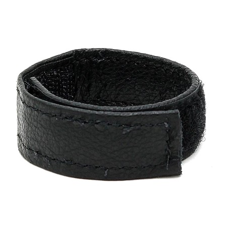bred læderring til penis med velcro
