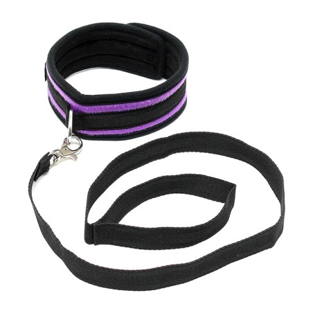collare in nylon con guinzaglio rimovibile