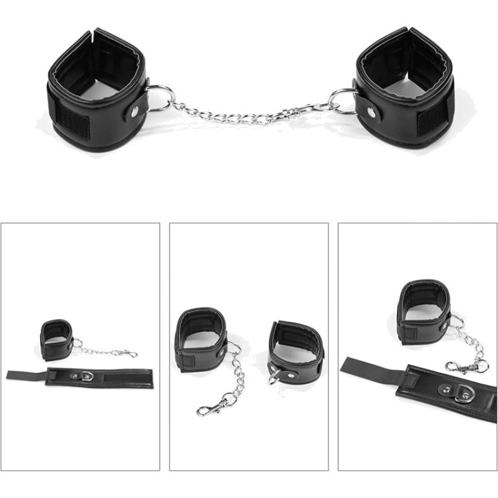 LOVETOY Kit de bondage com mordaça, algemas e flogger DELUXE