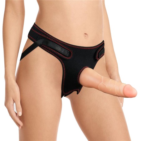adjustable strap-on harness with realistic dildo easy-strapon 7.5"