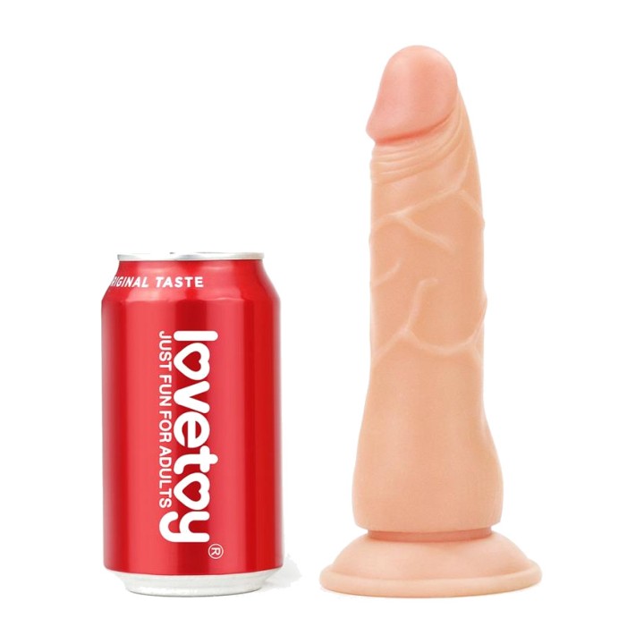 LOVETOY Állítható strap-on hám realisztikus dildóval