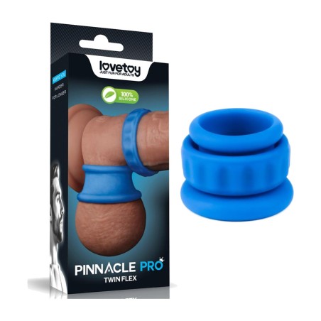double silicone penis stretcher ring pinnacle-pro-twin-flex