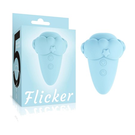 rechargeable clitoral stimulator with vibrating tongue flicker flicking
