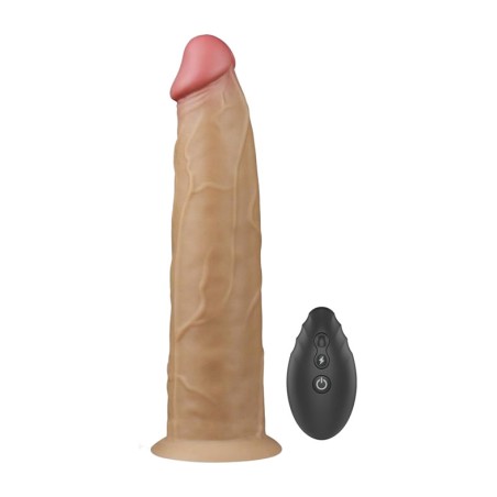 vibrador realista amb rotació, doble capa i comandament 9"