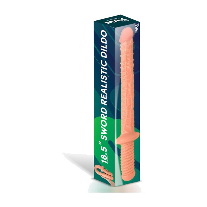 MAX CO Realistisk dildo formet som et sværd BLADE 18,5"