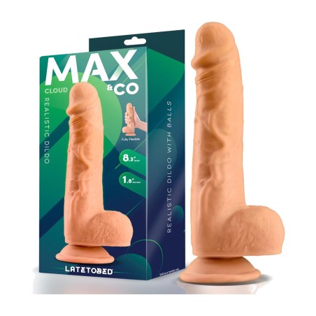 dildo realista con testículos cloud 8,3"