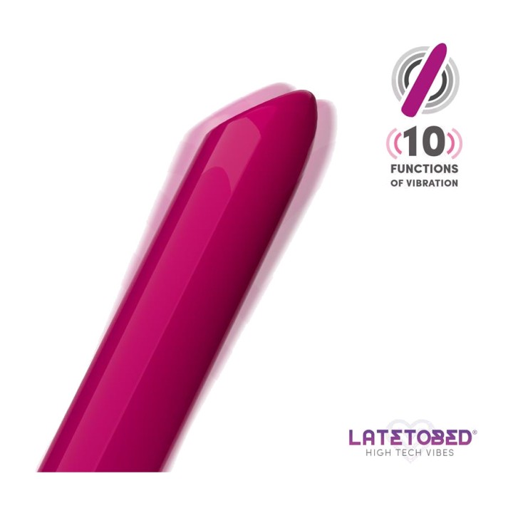 LATETOBED USB-rechargeable magnetic 10-function vibrating