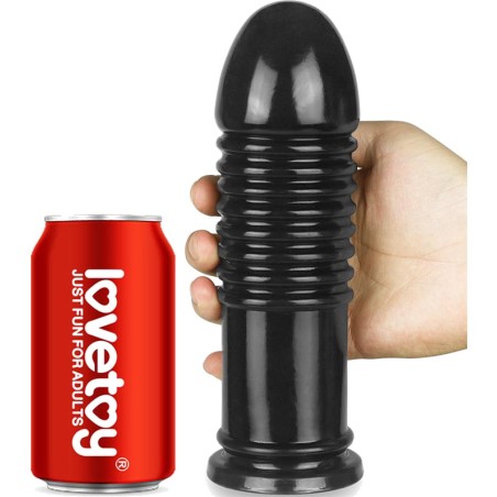 giant ribbed anal plug king-sized-bumper 8"