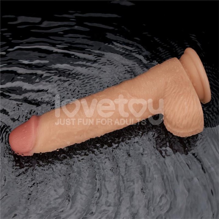 LOVETOY Realistic vibrating dildo with suction cup
