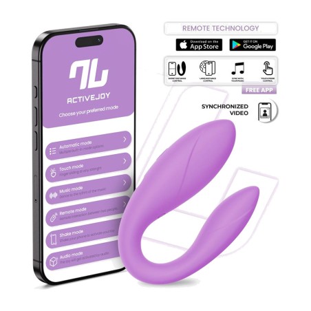 flexibilní vibrátor pro páry ovládaný mobilem app series