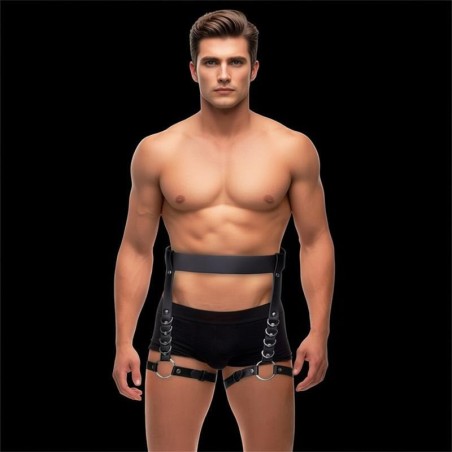 nastavitelný bondage postroj pro nohy a pas didier