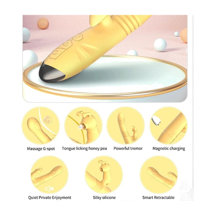 ENGILY ROSS Thrusting and pulsing vibrator HONEYBEE ER79169