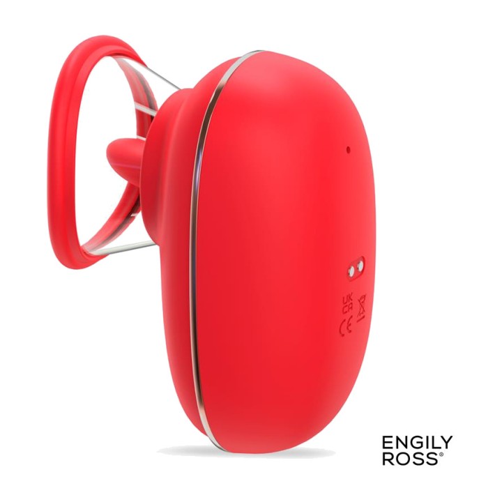 ENGILY ROSS Stimulator med oscillerende tunge, sug og