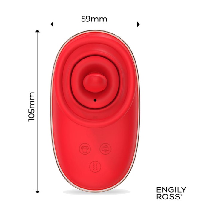 ENGILY ROSS Stimulátor s kmitajícím jazykem, sáním a