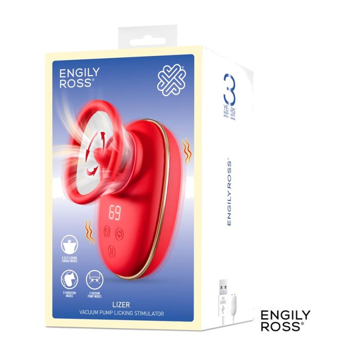 ENGILY ROSS Stimulator with oscillating tongue, suction and