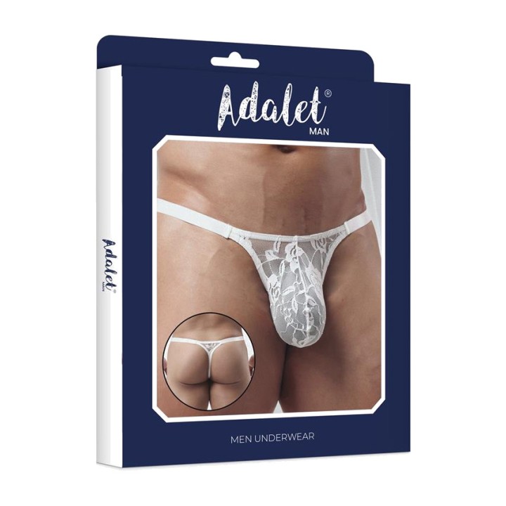 ADALET LINGERIE Tanga d’encaix per a home LUCA AM-374VAR